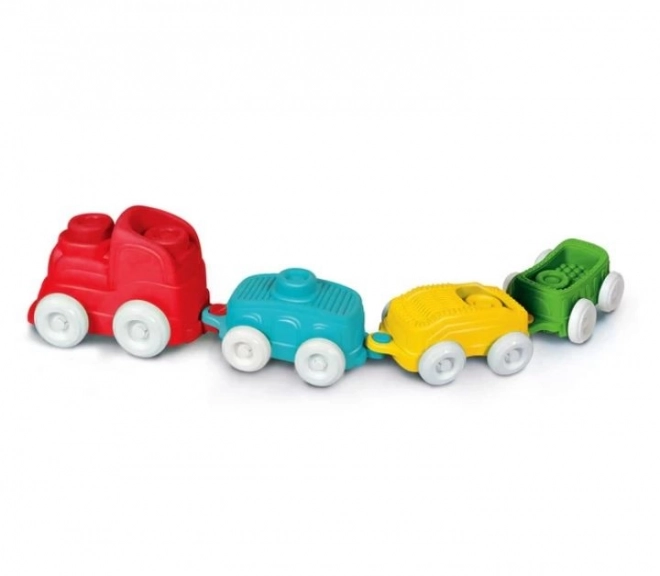 CLEMENTONI Soft Clemmy Train Sensoriel avec Blocs
