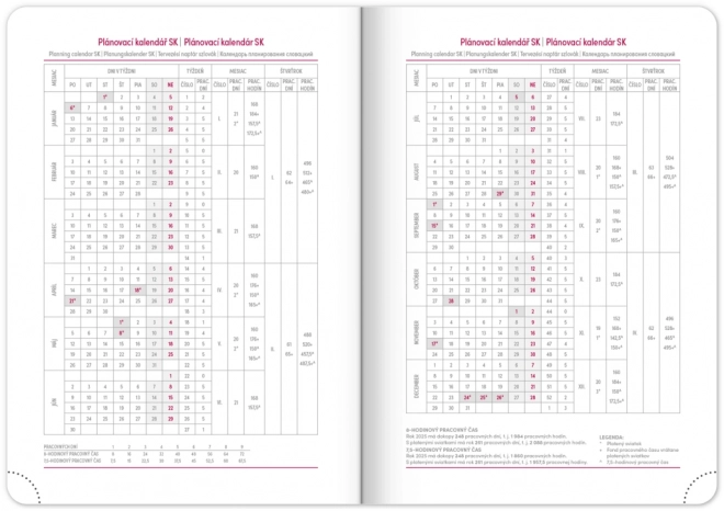 AGENDA Hebdomadaire Ajax 2025, vert, 15 x 21 cm