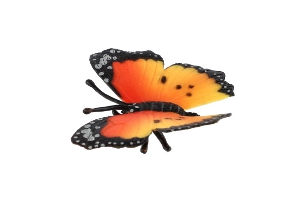 Papillon Monarque africain (vulgairement appelé) plastique zooted 7cm en sachet