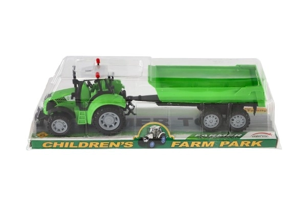Tracteur avec remorque pour enfants