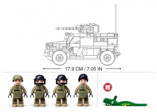 Sluban Modèle Briques M38-B1179 Véhicule de Combat Blindé Tayfun