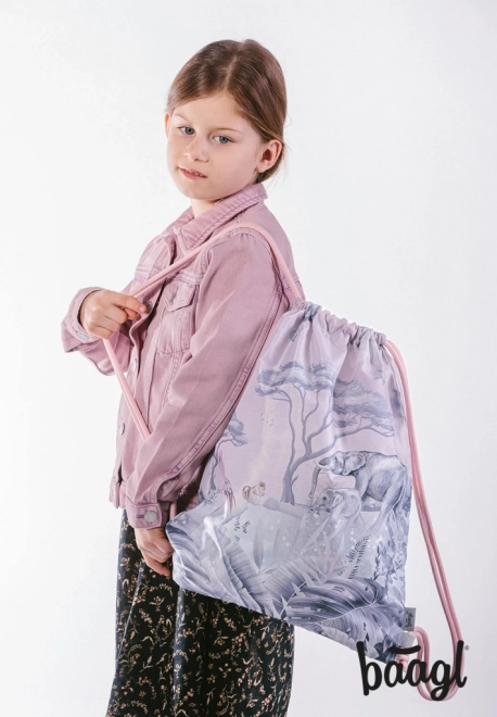 BAAGL SET 3 Ergo Safari : cartable, trousse, sac
