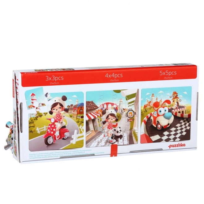 Puzzlika Histoires Heureuses 3 en 1 puzzles pour enfants