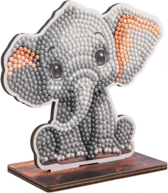 Peinture diamant Safari : Éléphant