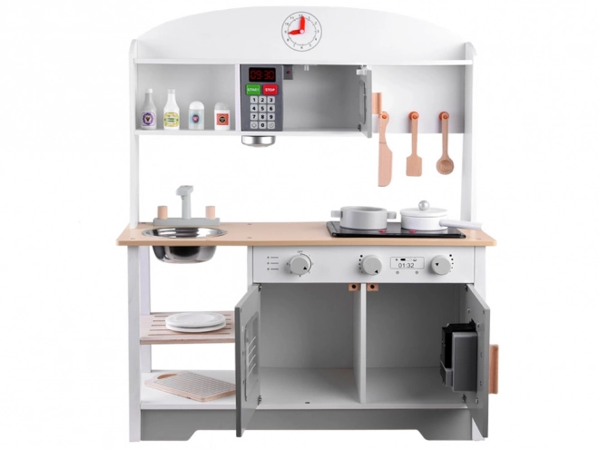 Grande cuisine en bois pour enfants avec accessoires