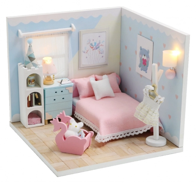 Deux miniatures maison de bain accueillante / Maison du chat Miaou