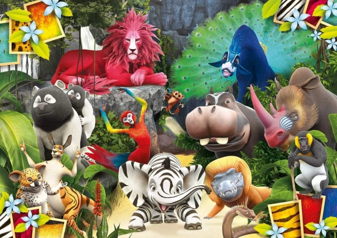 Puzzle Recto-verso Clementoni Zafari : Dans la jungle 104 pièces