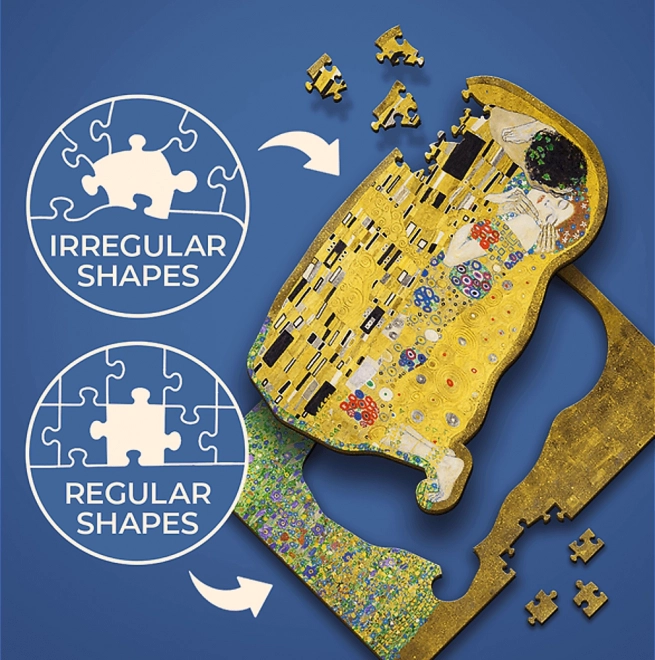 Puzzle en bois Gustav Klimt - Le Baiser 200 pièces