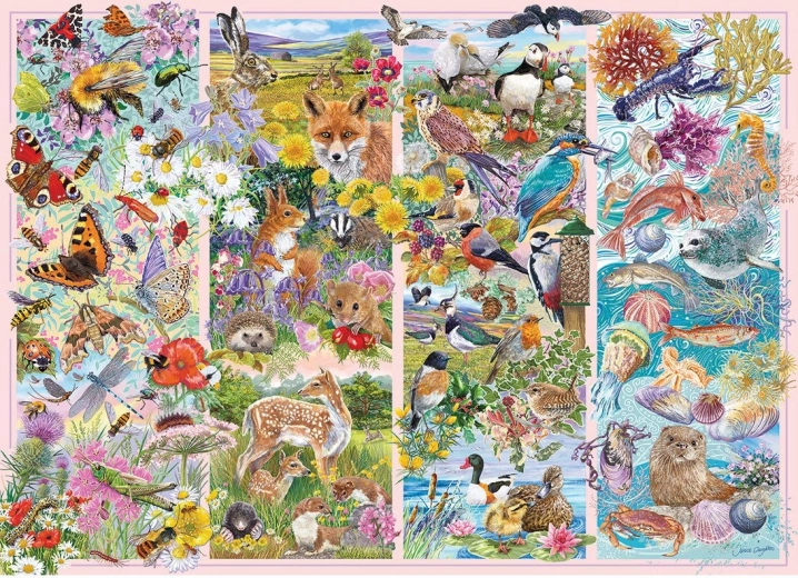 Puzzle Gibsons Petits animaux curieux 1000 pièces