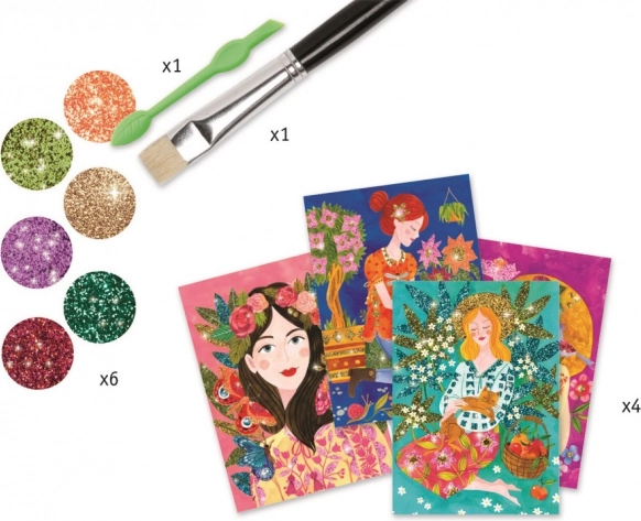 Filles fleuries scintillantes de Djeco