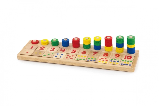 Jeu de comptage en bois