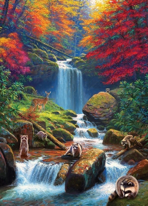 Puzzle Chutes mystérieuses en automne 1000 pièces