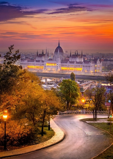 Enjoy puzzle Quartier de Buda et Parlement hongrois 1000 pièces