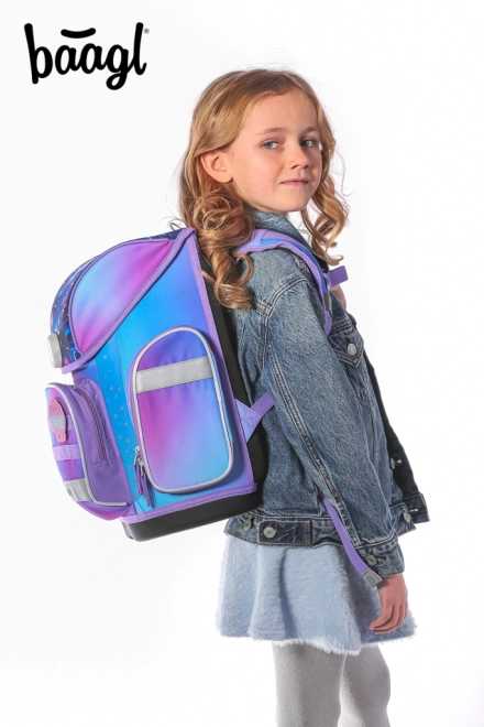 Set scolaire Baagl Ergo Axolotl : cartable, trousse et sac