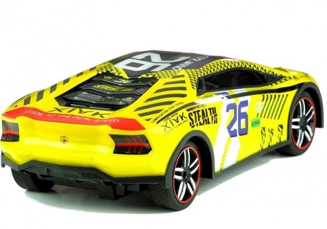 Voiture de sport radiocommandée Pilot R/C Jaune