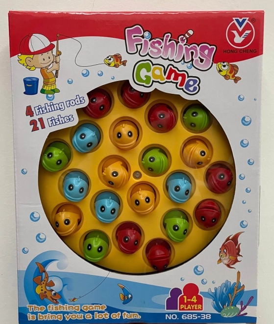 Jeu de pêche pour enfants – ensemble avec cannes et petits poissons