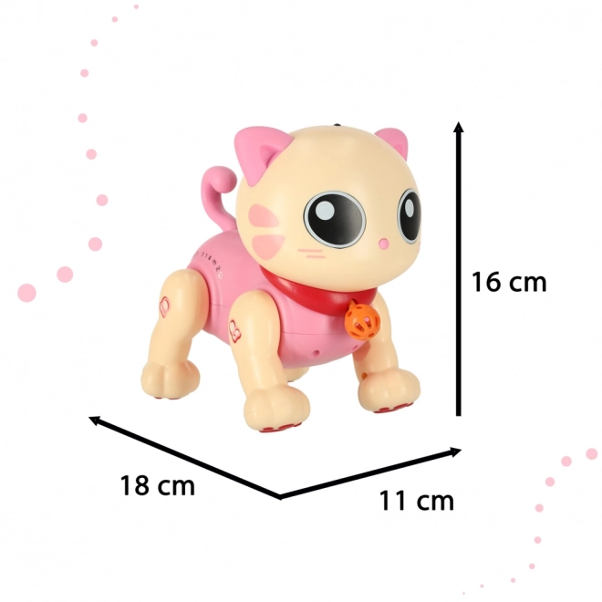 Chaton interactif rose télécommandé
