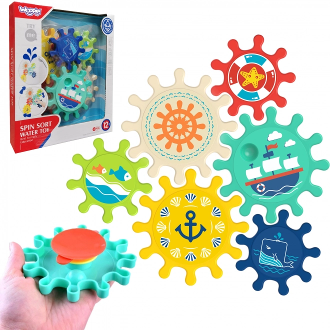 Woopie Jouet de bain pour enfants avec engrenages