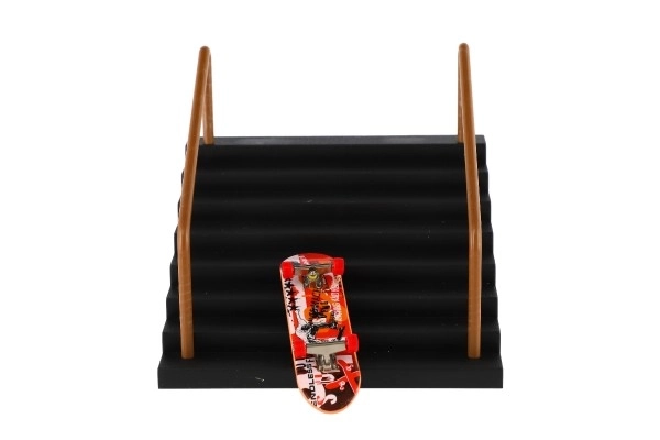 Escalier avec rambarde pour skateboard à doigt