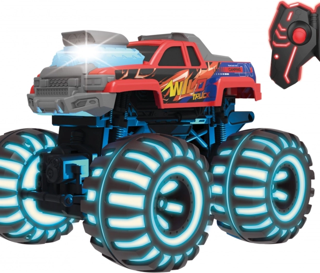 Camion Sauvage RC avec roues lumineuses 26,5 cm