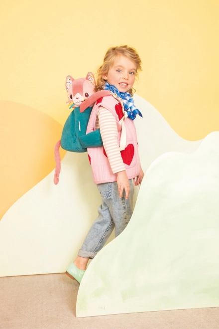 Petit sac à dos doux Chat Jeanne de Lilliputiens