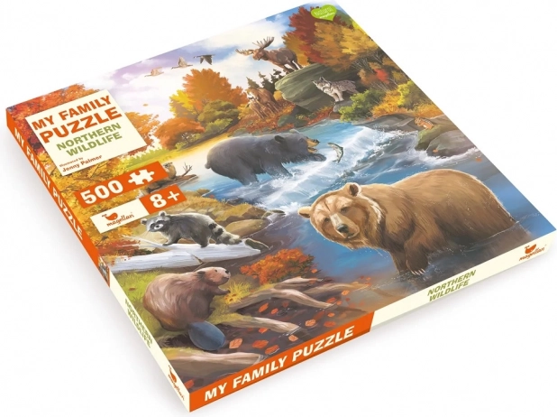 Magellan puzzle familial Faune sauvage du Nord 500 pièces