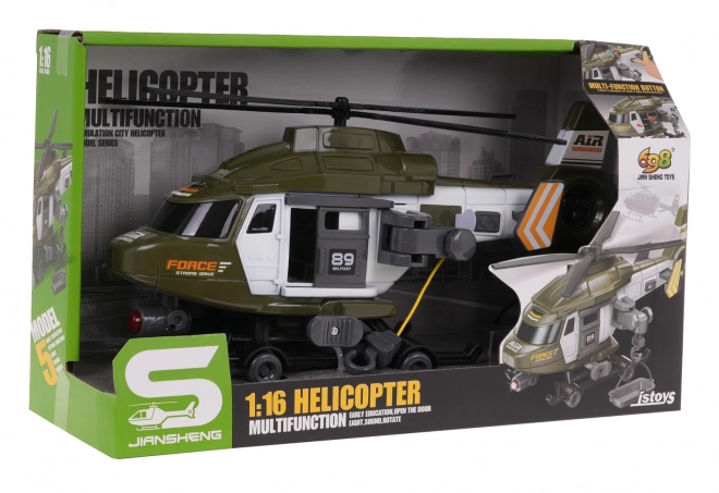 Hélicoptère de secours militaire 1:16