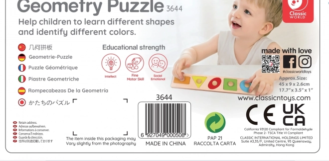 Puzzle Montessori Classic World