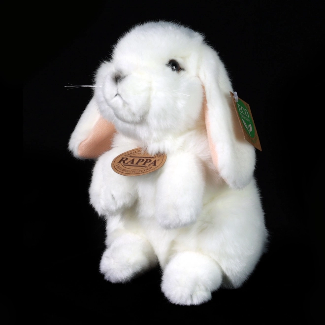 Lapin en peluche blanc 18 cm Éco-responsable