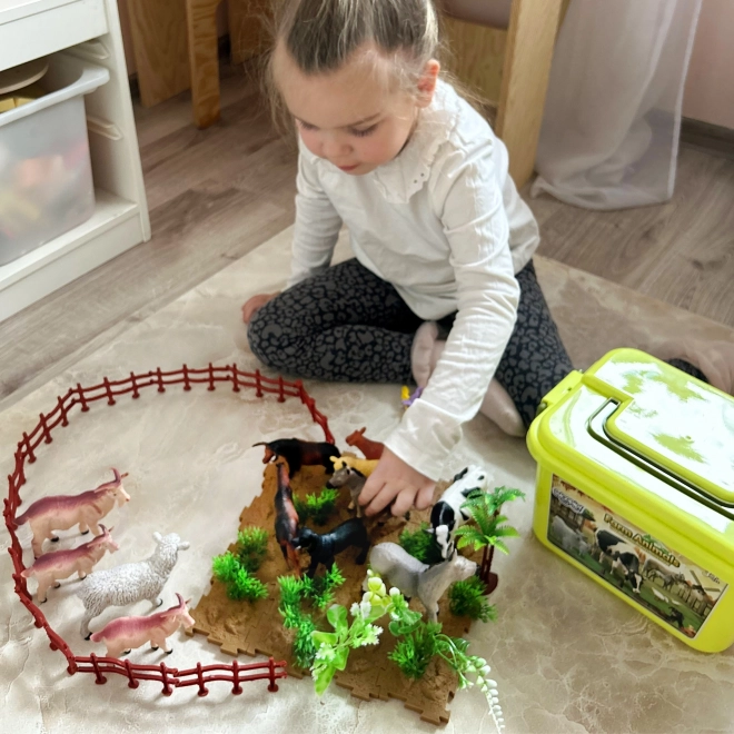 Woopie ensemble de jouets Ferme avec valisette 57 pièces