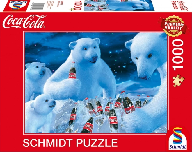 Puzzle Coca Cola Ours Polaires 1000 pièces