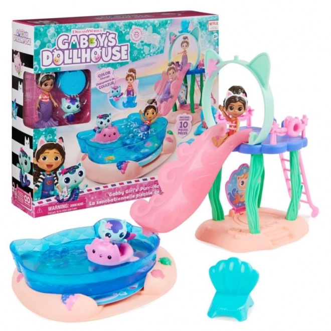 Maison de poupée Gabby: Amusement à la piscine