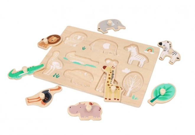 Puzzle en bois avec poignées Safari
