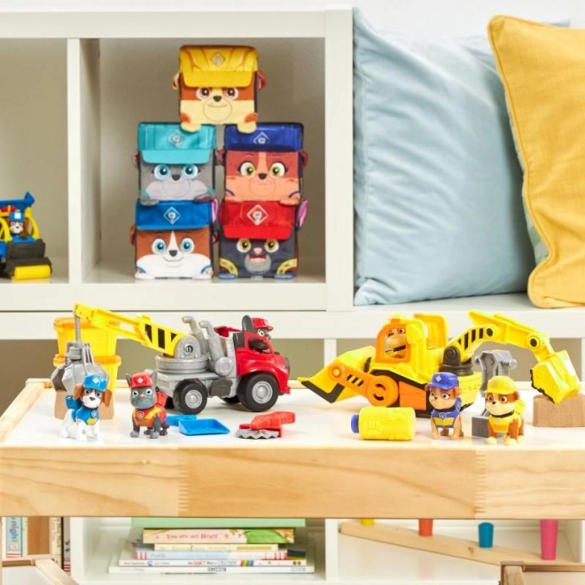 Figurines Pat' Patrouille – Rubble et son équipe, coffret cadeau 7 pièces