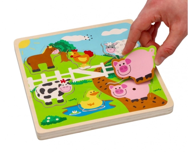 Puzzle sonore - animaux de la ferme