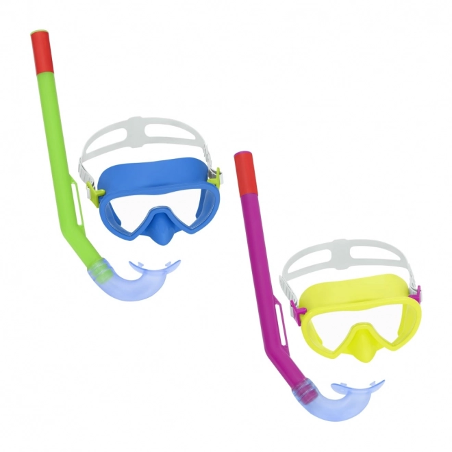 Masque de plongée Bestway avec tuba pour enfants 3+ – Jaune