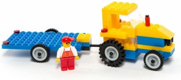 Jeu de construction Tracteur avec Remorque 84 pièces