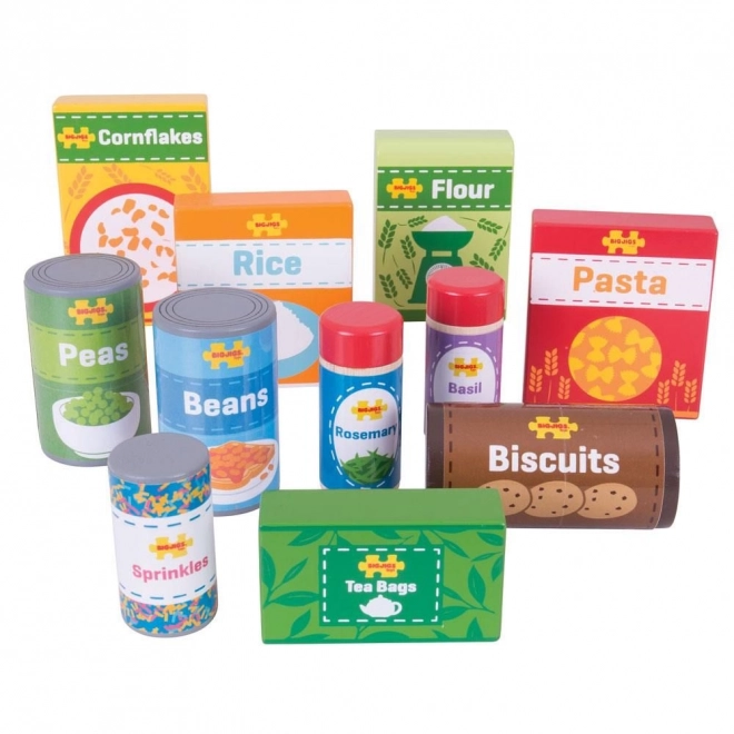 Set d'aliments non périssables Bigjigs Toys