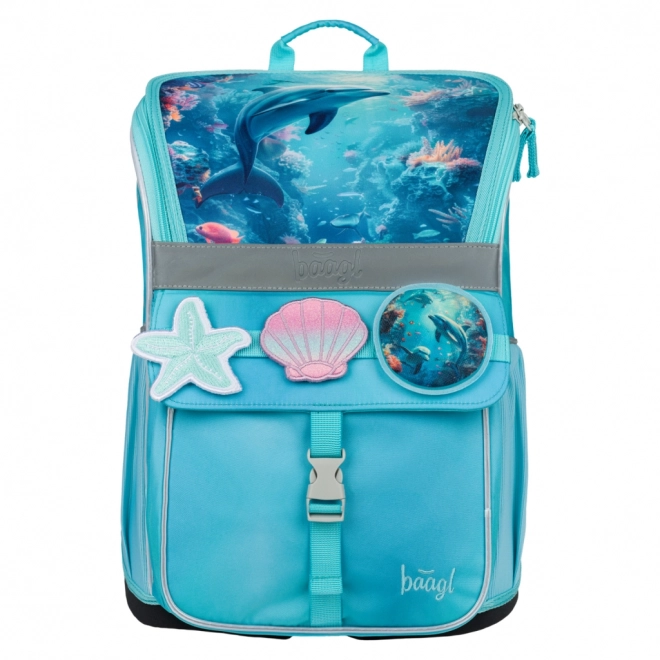 Ensemble d'affaires scolaires Baagl Zippy Dauphin