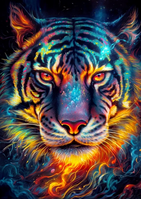 Puzzle Ténacité du Tigre 1000 pièces