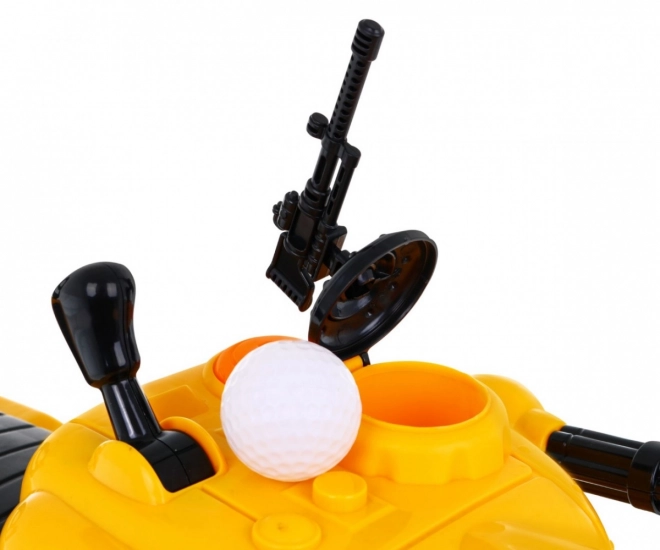 Tank de conduite pour enfants 3 en 1 avec tourelle pivotante et klaxon