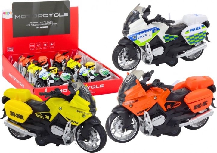 Moto à propulsion par friction - 3 modèles