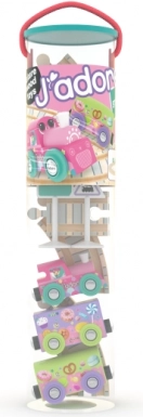 Set de train en bois pour petites filles, 15 pièces