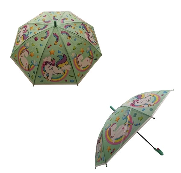 Parapluie automatique Licorne pour enfants
