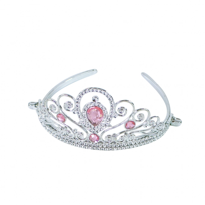 Ensemble couronne avec baguette rose