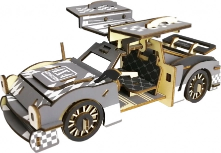 Puzzle 3D en bois voiture de sport Woodcraft