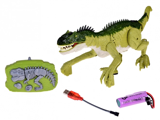 Dinosaure vert télécommandé