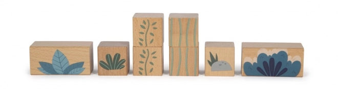 Petits pieds Blocs en bois Dino