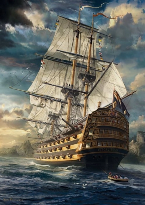 Puzzle 1000 pièces avec motif voilier SCHMIDT