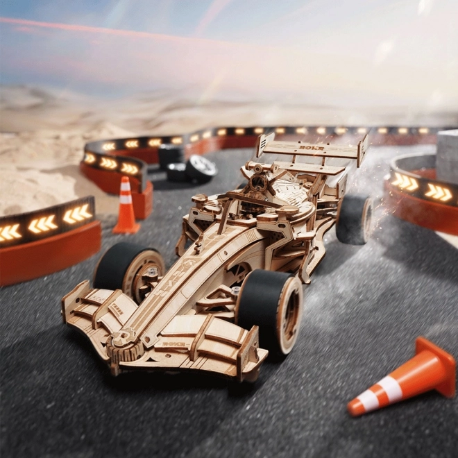 RoboTime 3D puzzle en bois Voiture de course